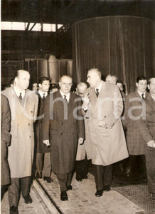Fotografia d epoca originale 1963 NOVI LIGURE Ministro Giorgio BO inaugura nuovo stabilimento ITALSIDER Foto 1