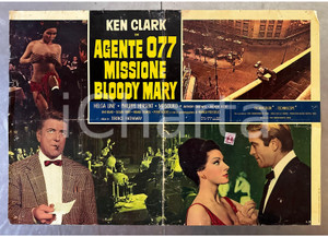 Materiale cinematografico d’epoca 1965 AGENTE 077 MISSIONE BLOODY MARY Ken CLARK Maryse GUY MITSOUKO Lobby card 1