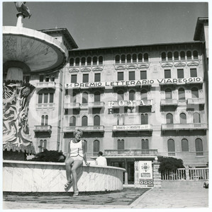 Fotografia d epoca originale 1963 VIAREGGIO Grand Hotel Royal 34° Premio Letterario Viareggio  Foto 18x18 cm 1