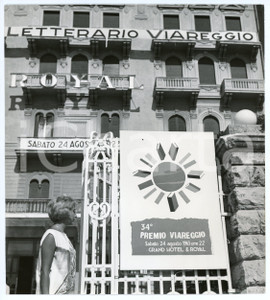 Fotografia d epoca originale 1963 VIAREGGIO Grand Hotel Royal 34° Premio Letterario Viareggio  Foto 18x20 cm 1