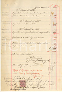 Autografo originale 1908 SOMMA LOMBARDO Lavori Villa DOLCI  Autografi Gersam TURRI Gaetano MORETTI 1 Autografo originale 1908 SOMMA LOMBARDO Lavori Villa DOLCI  Autografi Gersam TURRI Gaetano MORETTI 1