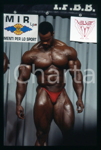 Fotografia d epoca originale 1994 MILANO  IFBB GRAND PRIX ITALY  Paul DILLETT 35mm VINTAGE SLIDE 1
