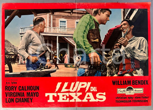 Materiale cinematografico d’epoca 1965 William BENDIX Rory CALHOUN I lupi del Texas  Fotobusta poster WESTERN 1