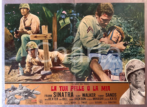 Materiale cinematografico d’epoca 1965 Frank SINATRA Clint WALKER Tommy SANDS La tua pelle o la mia Fotobusta 1