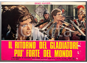 Materiale cinematografico d’epoca 1971 Brad HARRIS Il ritorno del gladiatore più forte al mondo Fotobusta 1