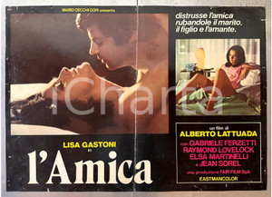 Materiale cinematografico d’epoca 1969 Alberto LATTUADA L amica  Lisa GASTONI  Fotobusta poster film 1