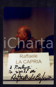 Autografo originale 2000 ca Raffaele LA CAPRIA Autografo su fotografia originale 1 Autografo originale 2000 ca Raffaele LA CAPRIA Autografo su fotografia originale 1