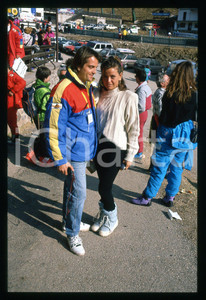 Fotografia d epoca originale 1990 ca COSTUME Saverio VALLONE e Vera GEMMA 35mm VINTAGE SLIDE 1
