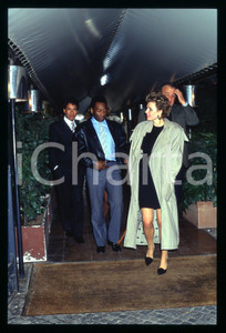 Fotografia d epoca originale 1985 ca ROMA PELÈ EDSON ARANTES do NASCIMENTO al JACKIE O  35mm VINTAGE SLIDE 9 1