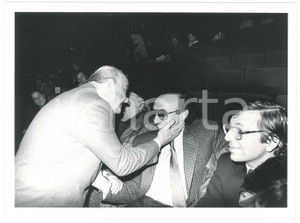 Fotografia d epoca originale 1985 ca FESTIVAL DI SANREMO Pippo BAUDO Gianni RAVERA Foto 24x18 cm 1