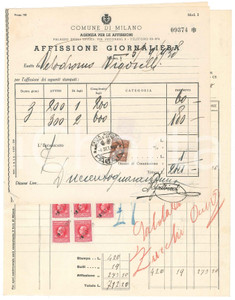 Documento originale, autentico 1938 CICLISMO MILANO Velodromo VIGORELLI Affissione gara  Tip. MANIFESTO 1 1