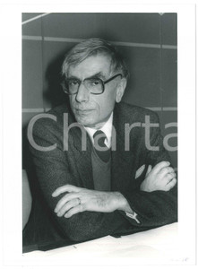 Fotografia d epoca originale 1985 ca ITALIA Sergio RICOSSA Ritratto dell economista  Foto 18x24 1 1