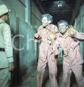 Fotografia d epoca originale 1974 Farfallon Franco FRANCHI Ciccio INGRASSIA NEGATIVO ORIGINALE 1