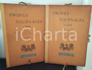 Libro, pubblicazione d epoca 1900 ca Ed. BAJOT Profils et tournages  Recueil 1ère 2ème série RARE 1