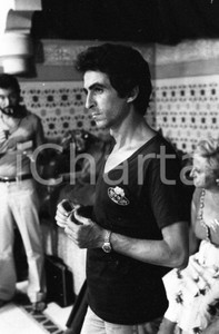 Fotografia d epoca originale 1976 Massimo FOSCHI sul set Sandokan la tigre è ancora viva NEGATIVO ORIGINALE 1