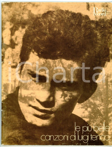 Oggetto da collezione cartaceo 1973 Le più belle canzoni di Luigi TENCO  Raccolta spartiti Radio Record R.R.R. 1 Oggetto da collezione cartaceo 1973 Le più belle canzoni di Luigi TENCO  Raccolta spartiti Radio Record R.R.R. 1