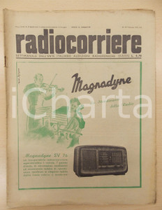 Giornale, rivista storica 1942 RADIOCORRIERE Grandiosi avvenimenti sul Fronte Russo Radio MAGNADYNE 1