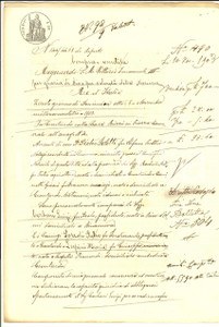 Documento originale, autentico 1903 GRONTARDO CR Luigi CORBARI vende casa e corte ai coniugi POZZOLI 1