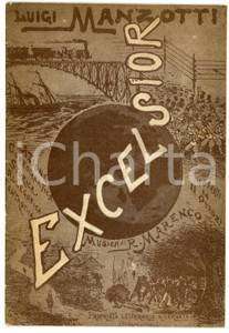 Libro, pubblicazione d epoca 1910 ca Luigi MANZOTTI Romualdo MARENCO Excelsior  Azione coreografica RICORDI 1