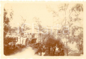 Fotografia d epoca originale 1936 AOI MOGADISCIO 10 squadra panettieri  1°anniversario in colonia Foto 9x6 1