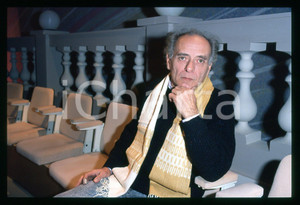 Fotografia d epoca originale 1990 ca COSTUME  Pietro VALPREDA Ritratto dell anarchico 35mm VINTAGE SLIDE 19 1