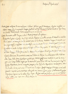 Manoscritto, lettera originale 1826 FOLIGNO Giacomo FRENFANELLI sul mancato invio di salami Lettera 1