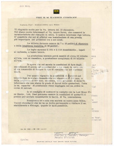 Documento originale, autentico 1961 MORTON GROVE  H.M. HARPER COMPANY Charles L. HARPER scrive a FIAV 1