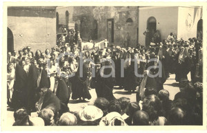 Fotografia d epoca originale 1950 ca FOLKLORE SARDEGNA Sfilata  Donne in costume Foto 14x9 cm 1