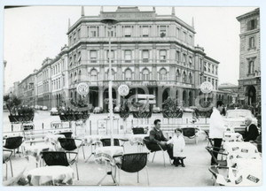 Fotografia d epoca originale 1960 ca ACQUI TERME Grand Hotel Nuove Terme visto da Pasticceria VOGLINO Foto 1