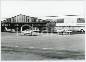 Fotografia d epoca originale 1960 ca AERO CLUB DI GENOVA Aviamilano P19 Scricciolo IGAGI e SIAI SM 205 20/R 1