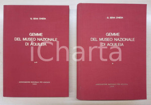 Libro, pubblicazione d epoca 1966 G. SENA CHIESA Gemme del Museo Nazionale di Aquileia 2 voll. 1