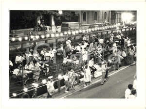 Fotografia d epoca originale 1995 MILANO Naviglio Pavese  Barconeristorante serale Foto 24x18 cm 2 1