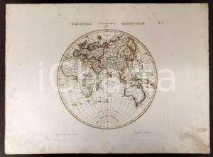Opera d’arte autentica 1810 EMISFERO ORIENTALE Incisione Marco di PIETRO Gabinetto letterario NAPOLI 1