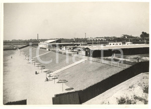 Fotografia d epoca originale 1938 ARCHITETTURA MILANO IDROSCALO Il nuovo stabilimento balneare Foto 1