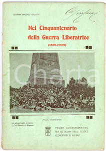 Libro, pubblicazione d epoca 1909 Giovanni Vincenzo GALLOTTI Nel Cinquantenario della Guerra Liberatrice 1