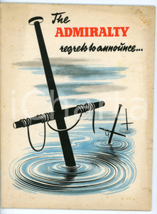 Libro, pubblicazione d epoca 1941 WW2 Propaganti antiinglese ADMIRALTY REGRETS TO ANNOUNCE Pubblicazione 1