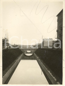 Fotografia d epoca originale 1930 MILANO Inalveazione dell Olona a S. CRISTOFORO Fotografia 18x24 cm 1