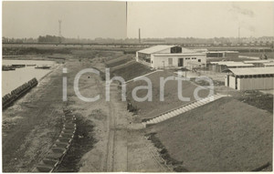 Fotografia d epoca originale 1938 MILANO IDROSCALO Cantiere campionati del Mondo di canottaggio Foto doppia 1