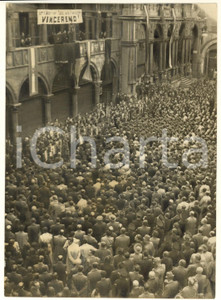 Fotografia d epoca originale 1943 WW2 MILANO RSI Rievocazione prima battaglia squadrista  Foto 13x18 cm 1