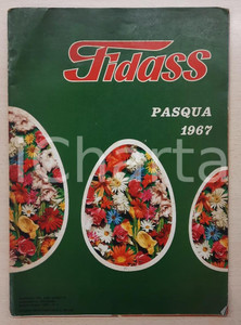 Materiale pubblicitario d’epoca 1967 SERRAVALLE SCRIVIA Catalogo FIDASS  Uova di Pasqua Pieghevole illustrato 1