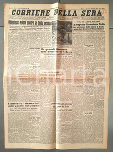 Giornale, rivista storica 1944 CORRIERE DELLA SERA Proposta nomina di Stalin capo della Chiesa Giornale 1