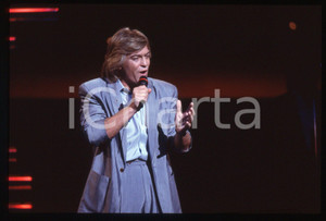 Fotografia d epoca originale 1988 DUBLINO  Scott FITZGERALD  EUROVISION SONG CONTEST 35mm VINTAGE SLIDE 1