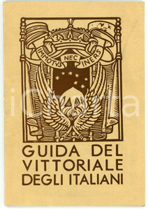 Libro, pubblicazione d epoca 1952 Antonio BRUERS Il Vittoriale degli italiani  Breve Guida Ist. Poligrafico 1