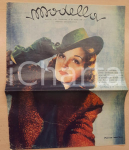 Giornale, rivista storica Ottobre 1939 MODELLA Completi invernali  Rivista illustrata di moda 1