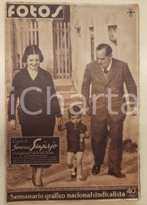 Giornale, rivista storica 1939 FOTOS Restos General SANJURO vueltos a España Revista nacionalsindicalista 1