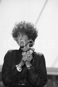 Fotografia d epoca originale 35mm NEGATIVO ORIGINALE 1987 SANREMO PALAROCK Whitney HOUSTON in All at Once 10 1