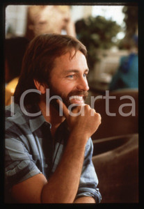 Fotografia d epoca originale 1989 SKIN DEEP  John RITTER sul set del film 35mm VINTAGE SLIDE 1
