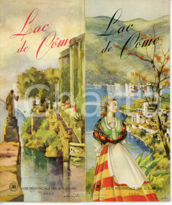 Materiale pubblicitario d’epoca 1958 COMO Ente provinciale per il turismo LAC DE CÔME Brochure illustrata 1
