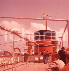 Fotografia d epoca originale 1961 GIBILTERRA Vita di bordo di un traghetto per l Africa NEGATIVO ORIGINALE 1 1