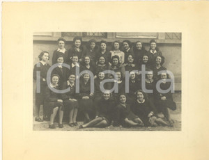 Fotografia d epoca originale 1948 MILANO Istituto Tecnico SCHIAPARELLI  Classe IV  Foto di gruppo 24x18 1